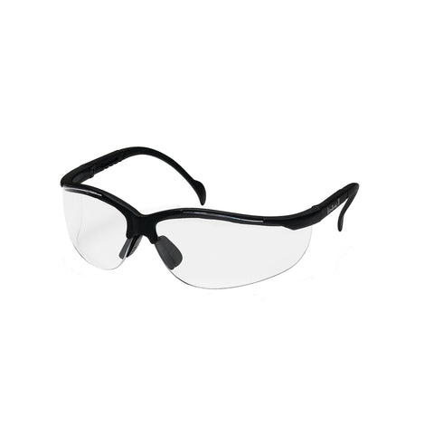 Venture II Safety Glasses - Clear Lens with Black Frame