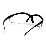 Venture II Safety Glasses - Clear Anti-Fog Lens with Black Frame