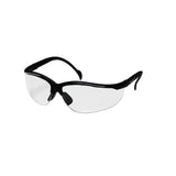 Venture II Safety Glasses - Clear Anti-Fog Lens with Black Frame