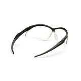 PMXTREME Safety Glasses - Clear Lens with Black Frame and Cord