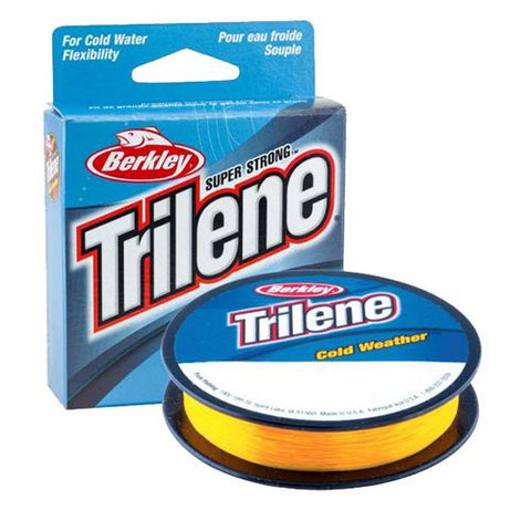 Trilene Cold Weather Monofilament Line - 2 lbs Breaking Strength, 0.005" Diameter, 110 Yards, Klondike Gold