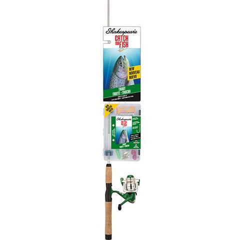 Catch More Fishing Combo - Trout Spinning, 5'6" Length, 2 Piece, 4-8 lb Line Rate, Light Power