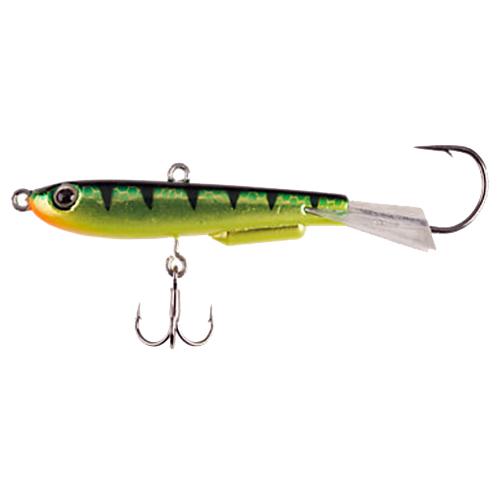 Johnny Darter Hard Bait Lure - 3-4" Length, 1-8 oz, 2 Number 10 Hooks, Antifreeze Perch, Per 1