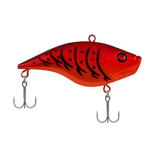 Warpig Hard Bait Lure - 2 3-8" Length, 1-4 oz, 2 Hooks, Apple Red Craw, Per 1