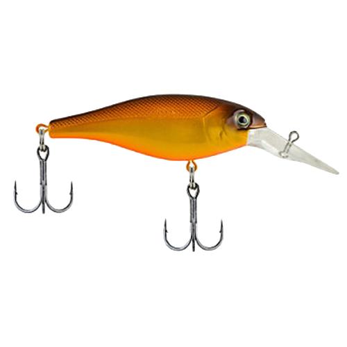 Bad Shad Hard Bait Lure - 2" Length, 1-4 oz, 5'-7' Depth, 2 Hooks, Spray Tan, Per 1