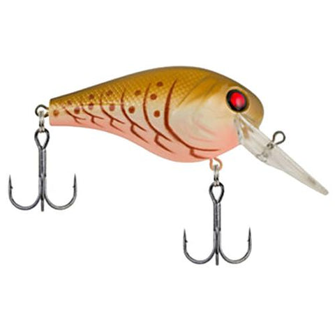 Wild Thang Hard Bait Lure - 2" Length, 3-8 oz, 4'-7' Depth, 2 Hooks, Olive Cream Craw, Per 1