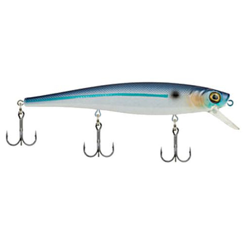 Skinny Cutter 110 Shallow Hard Bait Lure - 4 1-4" Length, 7-16 oz, 3'-5' Depth, 2 Hooks, Blue Black, Per 1