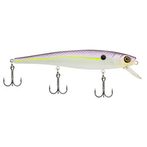 Skinny Cutter 110 Shallow Hard Bait Lure - 4 1-4" Length, 7-16 oz, 3'-5' Depth, 2 Hooks, Purple Glimmer, Per 1