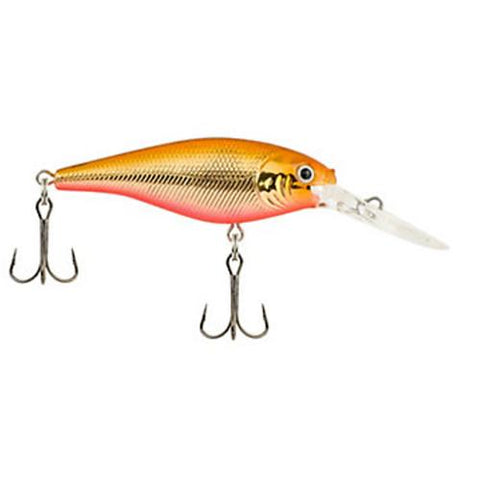 Flicker Shad Hard Bait Lure - 2" Length, 3-16 oz Weight, 9'-11' Depth, 2 Hooks, Copperhead, Per 1