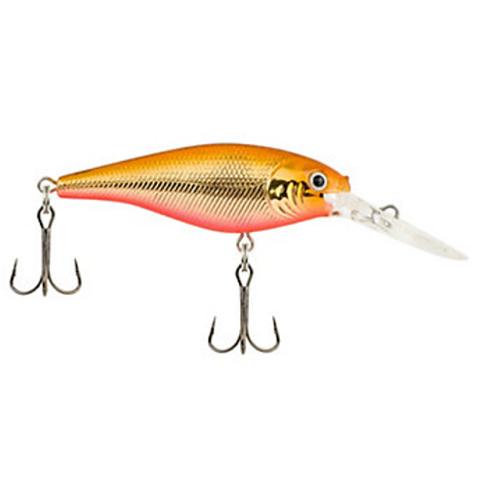 Flicker Shad Hard Bait Lure - 2 3-4" Length, 5-16 oz Weight, 11'-13' Depth, 2 Hooks, Copperhead, Per 1