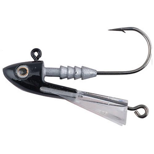 Snap Jig Jigheads Lure - 1-4 oz Size. 1-0 Hook, Black, Per 2