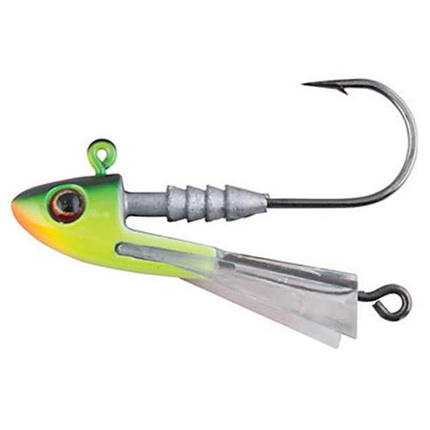 Snap Jig Jigheads Lure - 1-4 oz Size. 1-0 Hook, Fire Tiger, Per 2