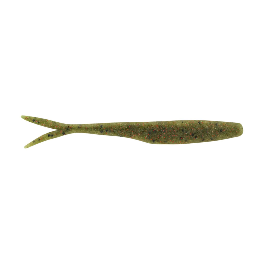 MaxScent Flatnose Minnow Soft Bait - 4" Length, Watermelon Red, Per 10