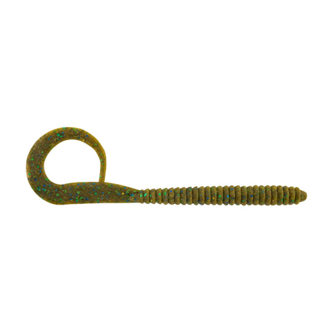 MaxScent Kingtail Soft Bait - 8" Length, Green Pumpkin Candy, Per 6