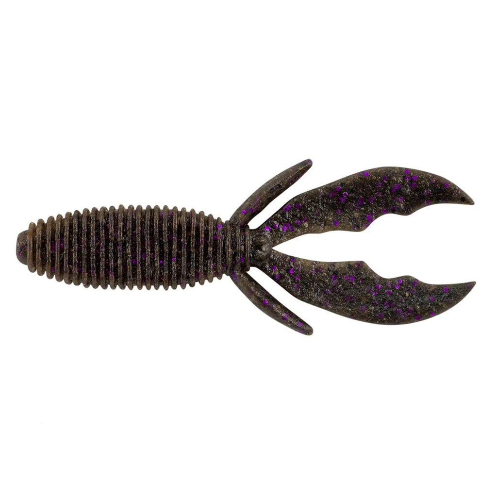 MaxScent Creature Hawg Soft Bait - 4" Length, Smoke Black Purple, Per 8