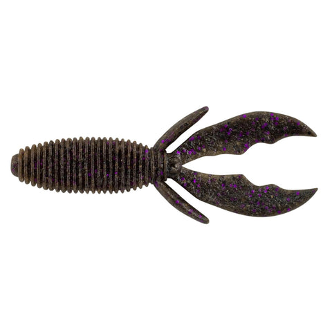 MaxScent Creature Hawg Soft Bait - 4" Length, Smoke Black Purple, Per 8