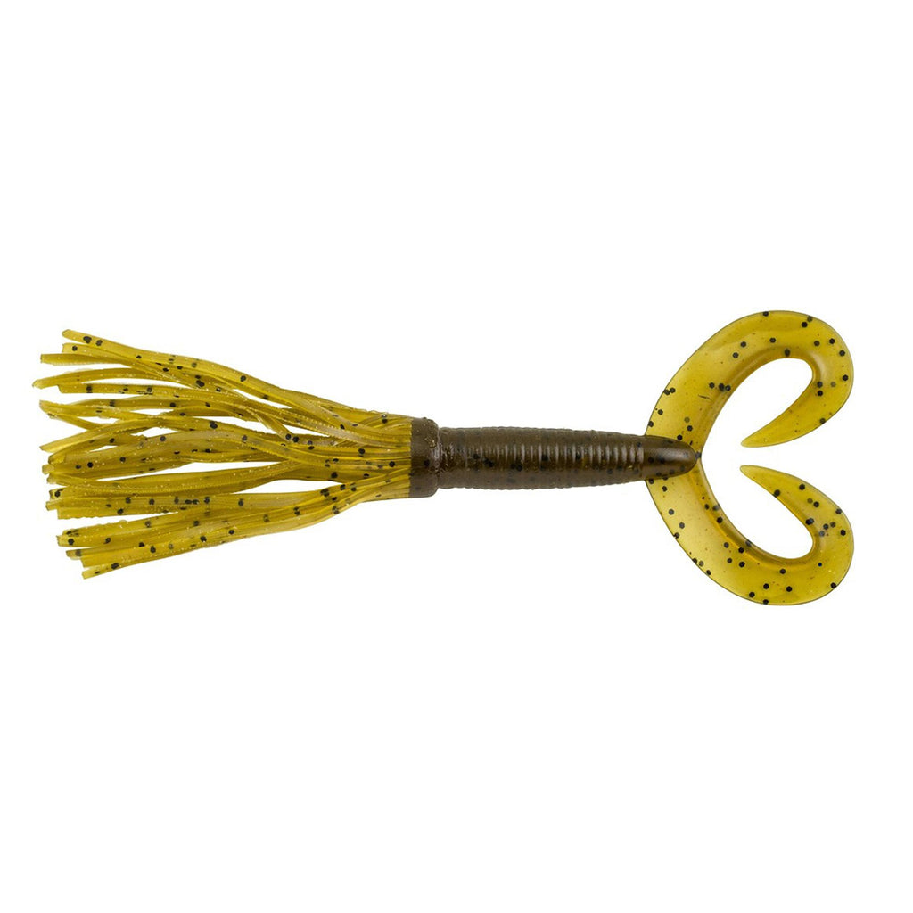 Bearded The Deuce Soft Bait - 4" Length, Green Pumpkin, Per 6