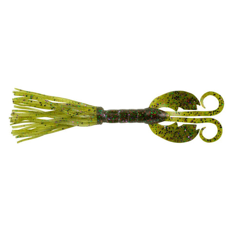 Bearded CrazyLeg Chigger Craw Soft Bait - 4 1-2" Length, Watermelon Candy, Per 5