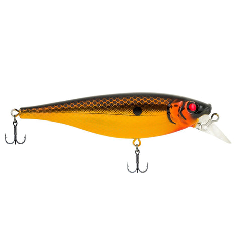 Juke Hard Bait Lure - 4" Length, 11-16 oz Weight, 3'-5' Depth, 2 Hooks, Black Gold Chrome, Per 1