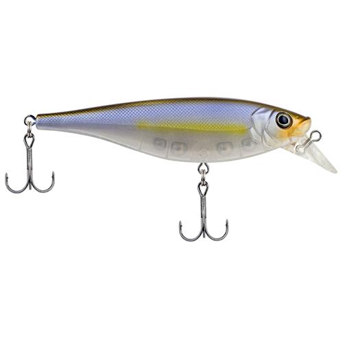 Juke Hard Bait Lure - 4" Length, 11-16 oz, 2 Hooks, 3'-5' Depth, Ghost Morning Dawn, Per 1