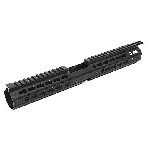 UTG Pro AR15 Super Slim Keymod Drop-In - 15" Carbine Length Rail, Black