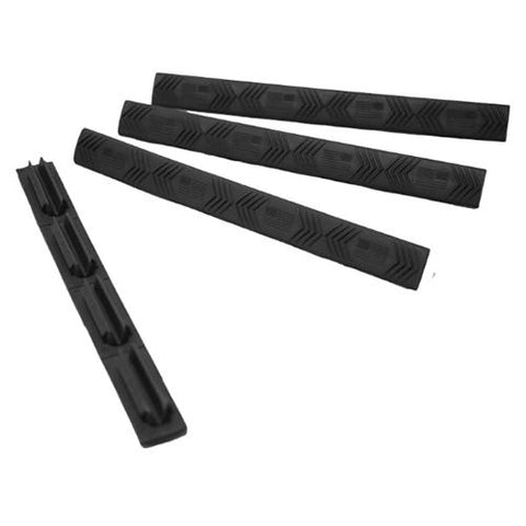 M-Lok Wedgelok Rail Covers - American Flag, Black, Package of 4