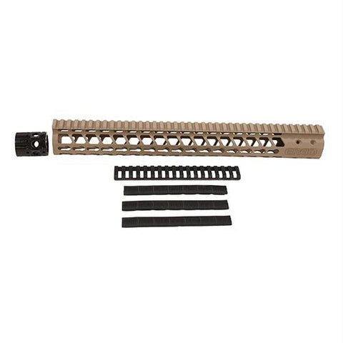 SuperLite Modular Free Float Rail System - 15", K-Mod, Dark Earth