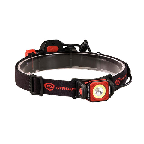 Twin-Task USB Headlamp - Black-Red, Boxed