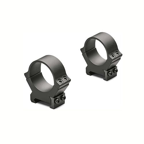 PRW2 Permanent Weaver-Style Rings - 30mm Tube Diameter, Medium Height, Matte Black