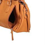 Daisy Crossbody Satchel - Brown