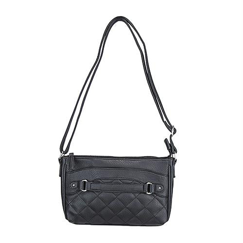 Quilted Cross body Bag - Black