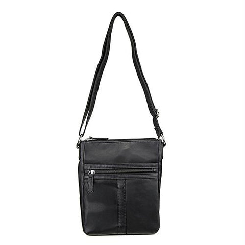 Messenger Crossbody Bag - Black