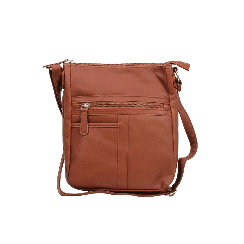 Messenger Crossbody Bag - Brown