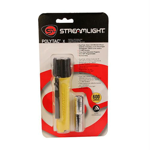 PolyTac X Professional Tactical Light - 600 Lumens, Yellow, Clam Package