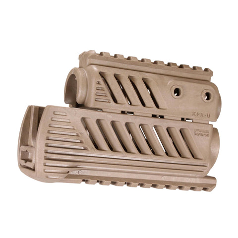 AKS74U "rinkov" Polymer Quad Rail Handguards - Flat Dark Earth