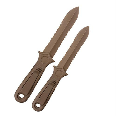 Polymer Daggers - Flat Dark Earth, Package of 2