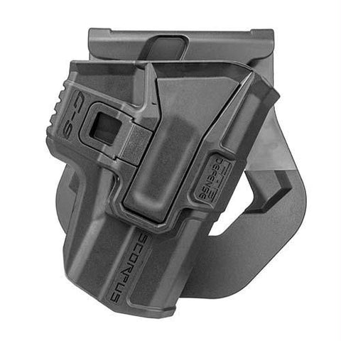 Model M24 Paddle Holster with Level 2 Retention - Glock 9mm, Ambidextrous, Black