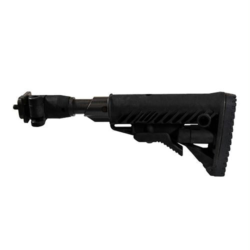 M4 Folding Collapsible Buttstock - with Shock Absorber, Zasta M70 B1, B3 - M77 B1, Black