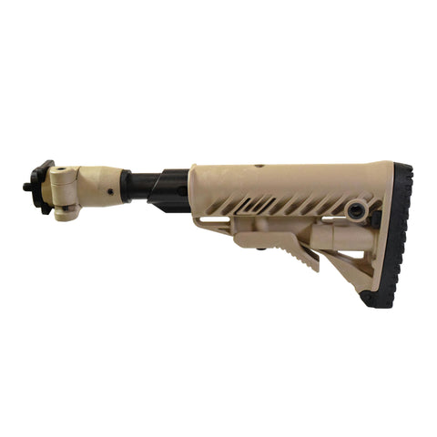 M4 Folding Collapsible Buttstock - with Shock Absorber, Zasta M70 B1, B3 - M77 B1, Flat Dark Earth