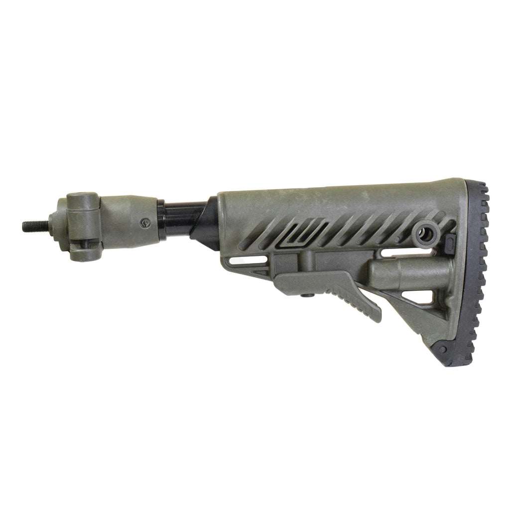 M4 Folding Collapsible Buttstock - with Shock Absorber, Zasta M70 B1, B3 - M77 B1, Olive Drab Green