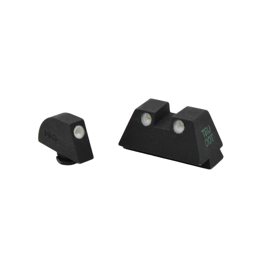 Glock Tru-Dot Sights - Glock 9mm, .357 Sig, .40 S&W, and .45 GAP, Green-Orange