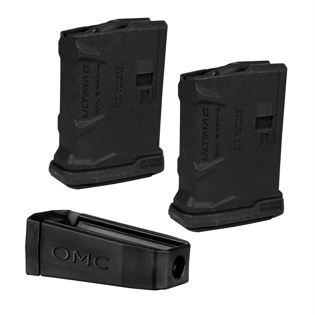 Opposite Magazine Coupler - Two 10 Rounds Ultimag Nagazines with Two Ultimags, Black