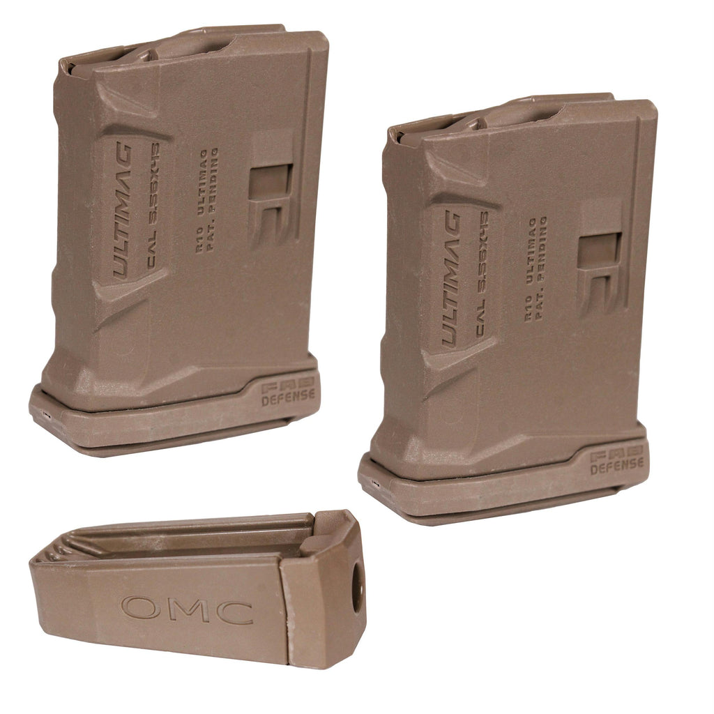 Opposite Magazine Coupler - Two 10 Rounds Ultimag Nagazines with Two Ultimags, Flat Dark Earth