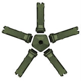 Pentagon Magazine Coupler - Five 10 Rounds Ultimag Magazines with Five Ultimags, Olive Drab Green