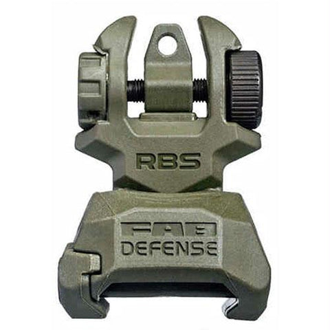 Folding Back Up Sight, Rear - Olive Drab Green