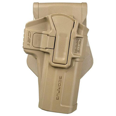 Glock 45 Level 2 Holster - Swivel, Paddle-Belt, Ambidextrous, Flat Dark Earth