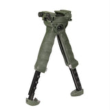 Tactical Pivoting Quick Release Vertical Foregrip - with Integrated Adjustable Bipod, Gen II, Olive Drab Green