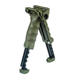 Tactical Vertical Foregrip with Integrated Adjustable Bipod - Gen II, Olive Drab Green