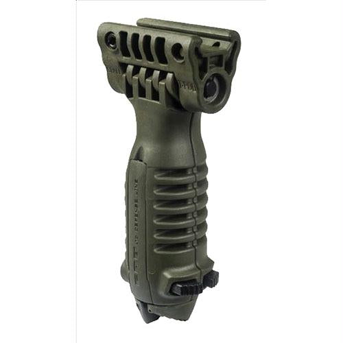 Tactical Foregrip with Integrated Adjustable Bipod - Olive Drab Green