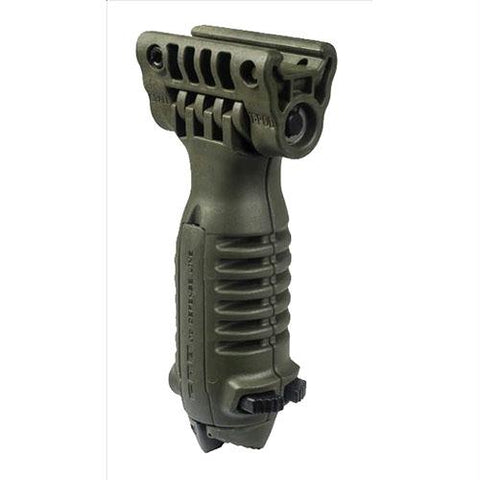 Tactical Foregrip with Integrated Adjustable Bipod - Olive Drab Green